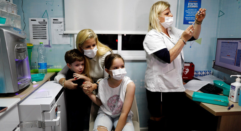 Vacinação contra Covid-19 em crianças de Israel