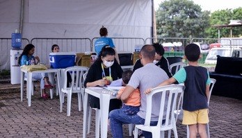 Secretaria vacinou 22 mil crianças contra dengue em menos de um mês (Ualisson Noronha/Agência Saúde-DF)