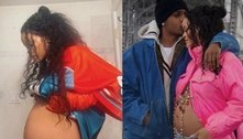 Rihanna exibe barriga de grávida pela primeira vez nas redes sociais. Veja!