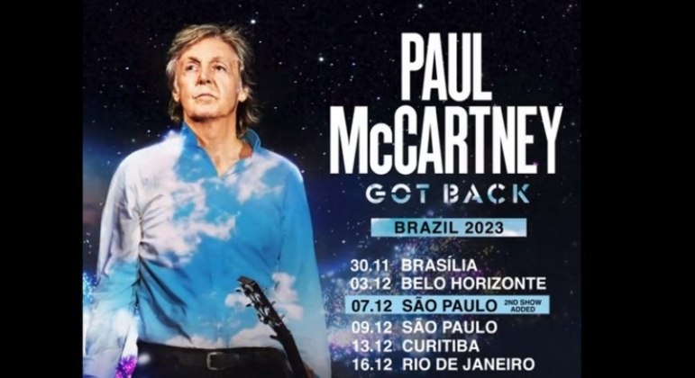 Paul McCartney anuncia segundo show em São Paulo - Música - R7 Vagalume