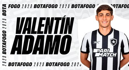 Valentín Adamo foi anunciado pelo Botafogo