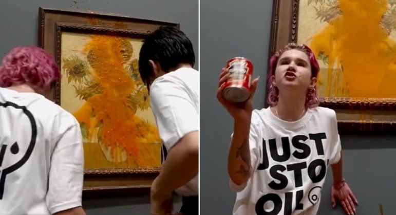 A pintura Girassóis, de Van Gogh, foi vandalizada por ativistas ambientais do grupo Just Stop Oil, que atiraram sopa de tomate no quadro em 14 de outubro, na Galeria Nacional de Londres, no Reino Unido. O objetivo da ação era cobrar do governo britânico a suspensão de novos projetos de extração de petróleo e gás. Por ser protegida por vidro, a tela não sofreu nenhum dano. Na moldura dourada, entretanto, houve alguns arranhões