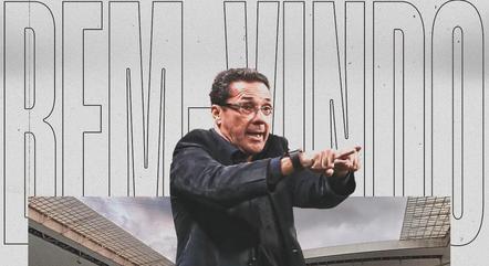 Vanderlei Luxemburgo foi anunciado pelo Corinthians