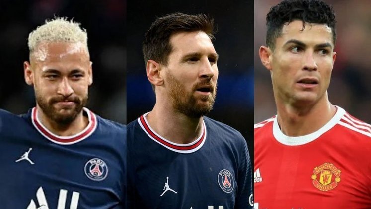 Proposta de time árabe faria Cristiano Ronaldo ganhar mais que o dobro de  Neymar e Mbappé e o triplo de Messi
