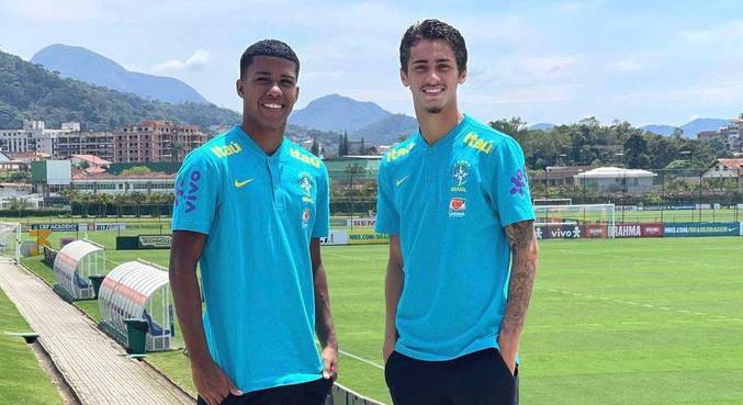 Andrey e Marlon Gomes, quando foram convocados para o sub-18  no ano passado