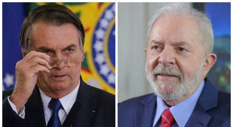 Presidente Jair Bolsonaro e o ex-presidente Luiz Inácio Lula da Silva