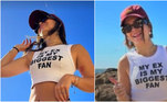 Mel Maia curtiu um dia de sol durante uma viagem a Portugal e usou um cropped estampado com a frase 'meu ex é meu maior fã', escrita em inglês. Logo após a imagem circular pelas redes sociais, MC Daniel, ex da atriz, deixou de segui-la