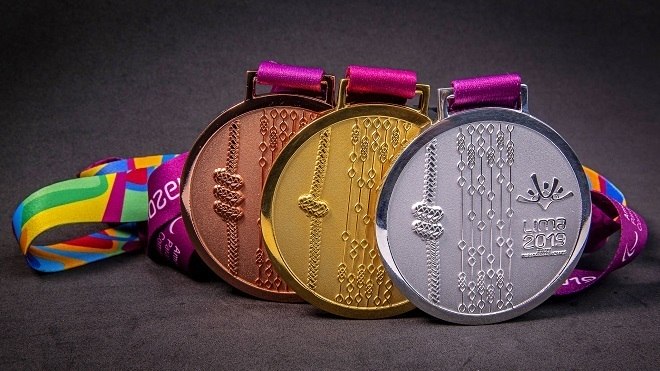Foram apresentadas na tarde desta quinta-feira (11) as medalhas dos Jogos Pan-Americanos de Lima, no Peru. Ao todo, serão 3.028 medalhas para o Pan-Americano e 1.913 para os atletas do Parapan-Americano 