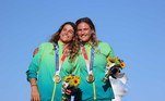 Martine Grahel e Kahena Kunze ganharam a medalha de ouro na classe 49er FX
