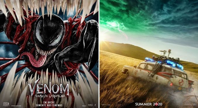 'Venom: Tempo de Carnificia' e 'Ghostbusters - Mais Além' chega aos cinemas ainda este ano