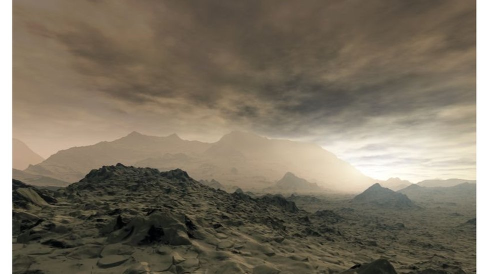 Vênus tem condições atmosféricas inóspitas para a vida como a conhecemos, com temperaturas da superfície ultrapassando 400° C 