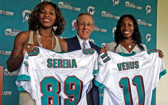 Venus e Serena Williams detêm partes do Miami Dolphins