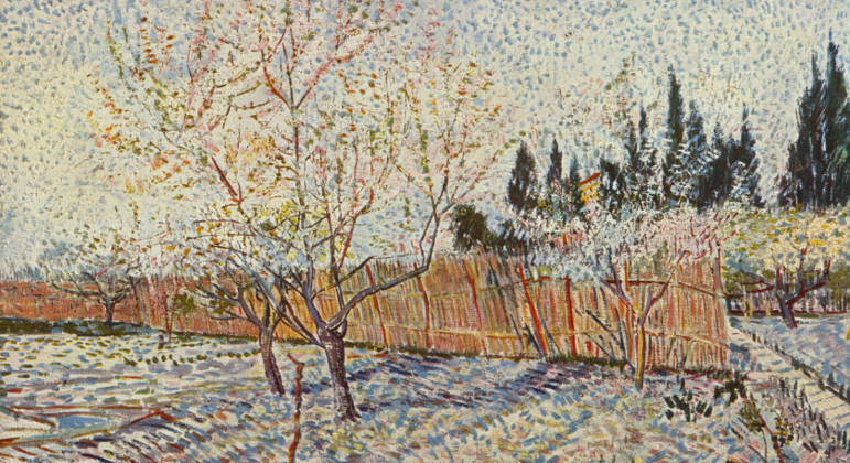 'Verger avec Cyprès', de Van Gogh, é uma das obras que vão a leilão
