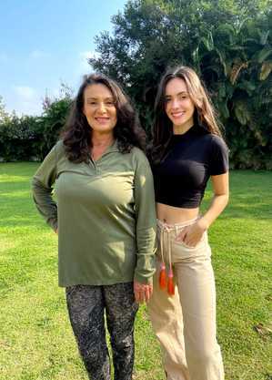Verônica Vidal e a filha Rafaela Sampaio gravam a série ‘Reis’