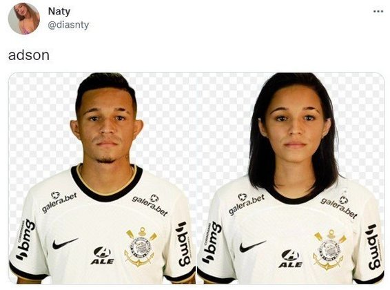 Versão feminina dos jogadores do Corinthians: Adson