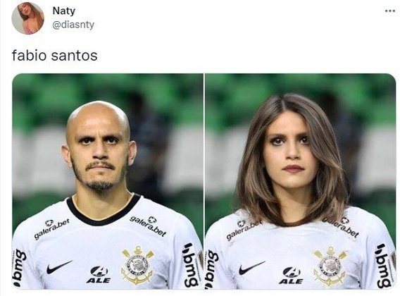 Versão feminina dos jogadores do Corinthians: Fábio Santos