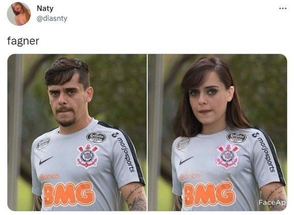 Versão feminina dos jogadores do Corinthians: Fágner