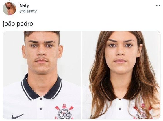 Versão feminina dos jogadores do Corinthians: João Pedro