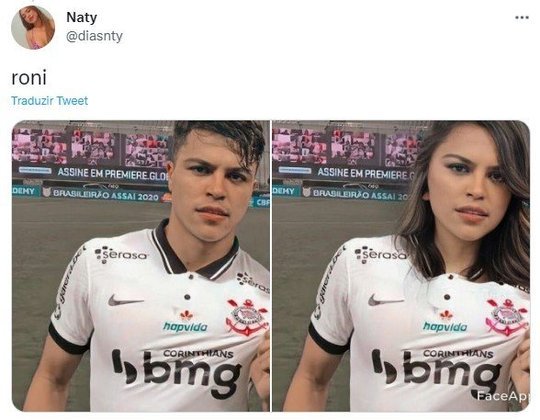 Versão feminina dos jogadores do Corinthians: Roni
