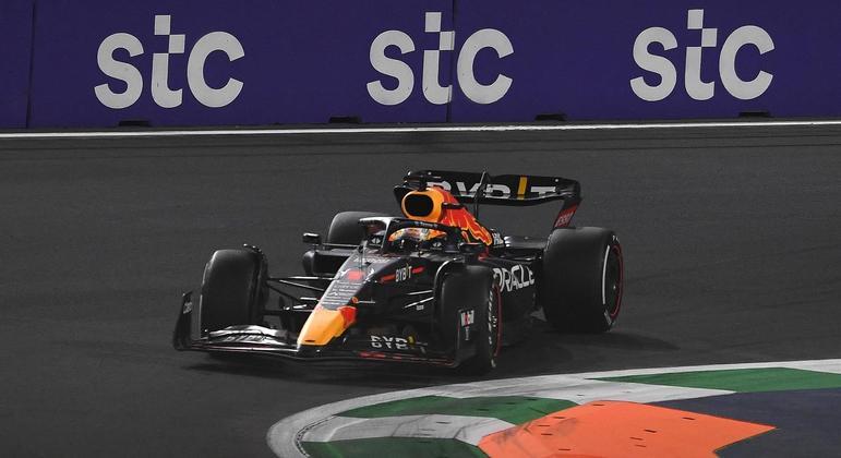 Max Verstappen durante o GP da Arábia Saudita