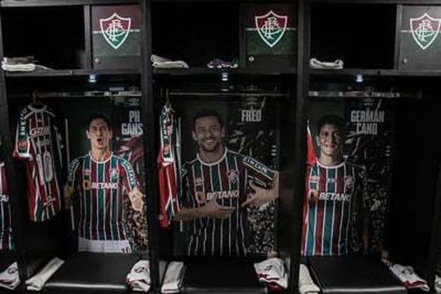 Vestiário do Fluminense.