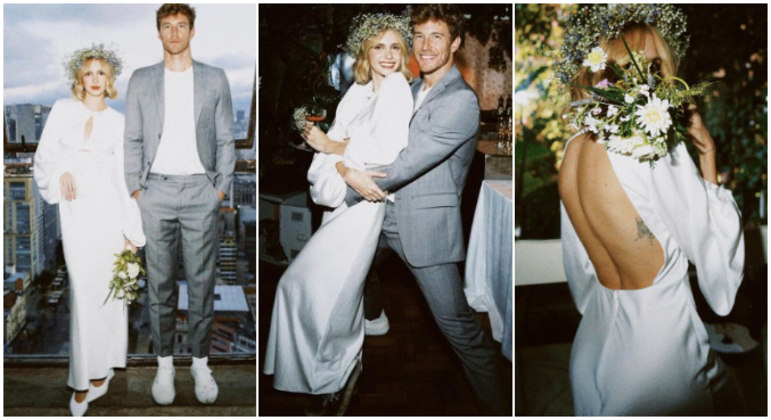 Quem também oficializou a união recentemente foi&nbsp;Isabella Scherer. A cerimônia intimista aconteceu apenas no civil e a artista e chef de cozinha escolheu um modelo bem moderno, com mangas longas, recorte no colo e decotão nas costas. Em determinado momento do casório, Isa ainda trocou o scarpin branco por um par de tênis pra lá de confortável. Isa se casou com&nbsp;Rodrigo Calazans, com quem teve os gêmeos Mel e Bento