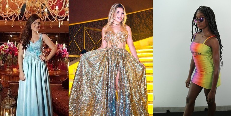 Vestidos curtos das sales famosas