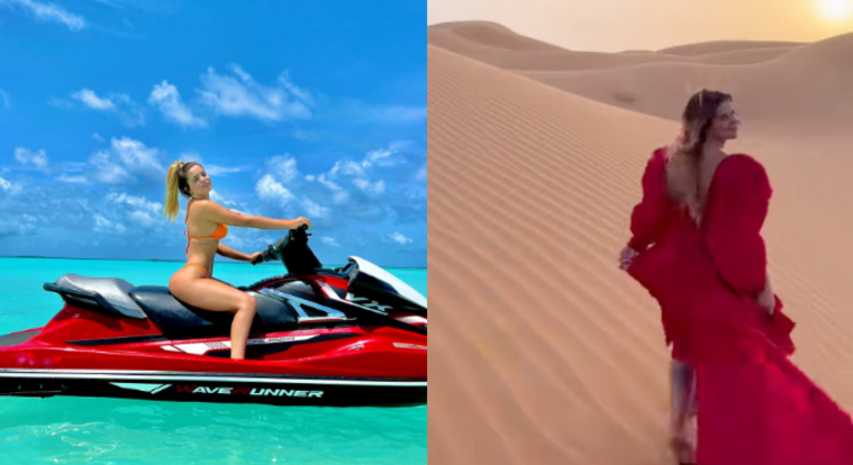 As fotos e os vídeos das férias de luxo de Viih e da família estão rendendo milhões de visualizações e likes, além de comentários de famosos como Maisa, Gabi Martins e MC Mirella 