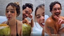 Viih Tube passa Dia dos Namorados com Eliezer em spa e alfineta haters: 'Esconder para quê?'