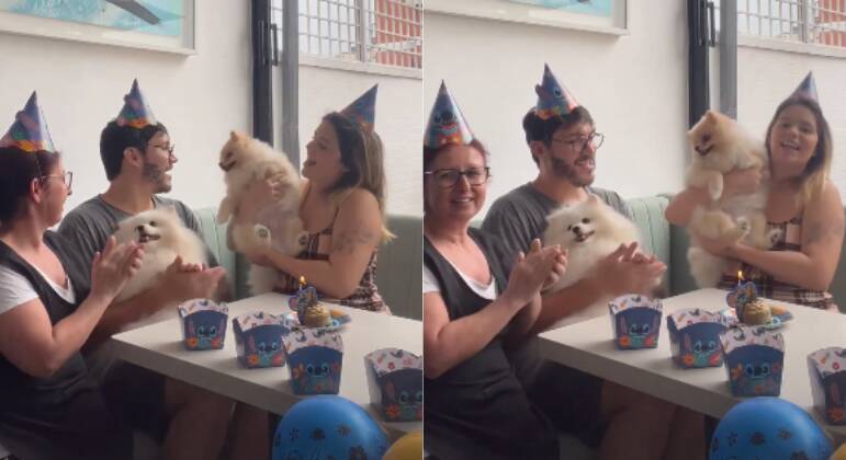 Viih Tube faz festa de aniversário para cachorro de estimação
