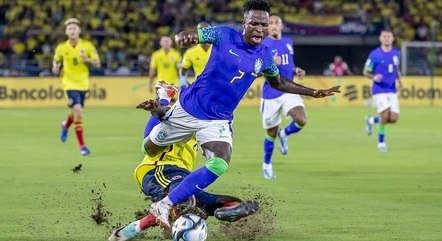 Vini Jr foi substituído aos 27 minutos do primeiro tempo