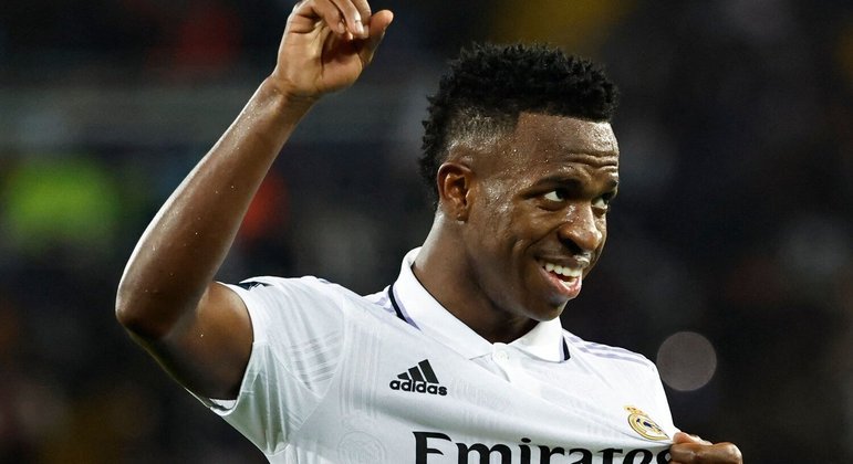Vini Jr. na final do Mundial de Clubes contra o Al-Hilal