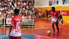 Vini Jr. bate bola em colégio que estudou em São Gonçalo; aluna viraliza por ter faltado 