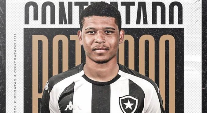 Atacante Vinícius Lopes foi o primeiro reforço anunciado pelo Botafogo para 2022