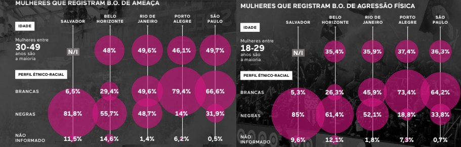 Perfil das v&iacute;timas de viol&ecirc;ncia dom&eacute;stica contempladas pela pesquisa
