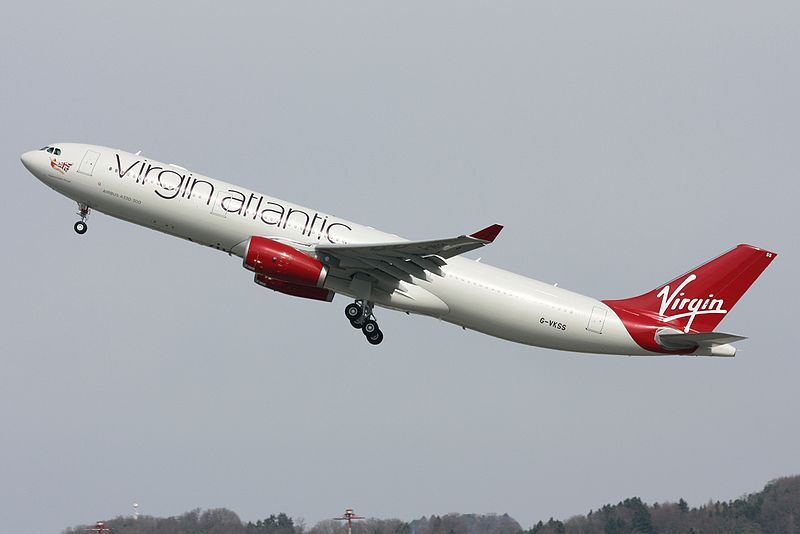 Virgin Atlantic: erro na escala do piloto