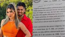 Virgina e Zé Felipe viram tema de questão em prova de matemática de escola pública na Paraíba 