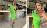 Há uma semana, Virginia Fonseca foi detonada nas redes sociais por escolher um vestido verde-limão neon para ir ao casamento da prima, a também influenciadora Rafaela Fonseca. Além da cor extremamente viva, a peça é drapeada e de um ombro só. Óculos de lentes transparentes, salto alto e batom rosa completaram o visual de Virginia. 'Vai chamar mais atenção do que a noiva. Total sem-noção', escreveu uma mulher. 'Não reconheci a Virginia, não está parecendo ela', comentou outra. 'Parece que tem 50 anos com esse cabelo e os óculos. O vestido, sem comentário', postou mais uma