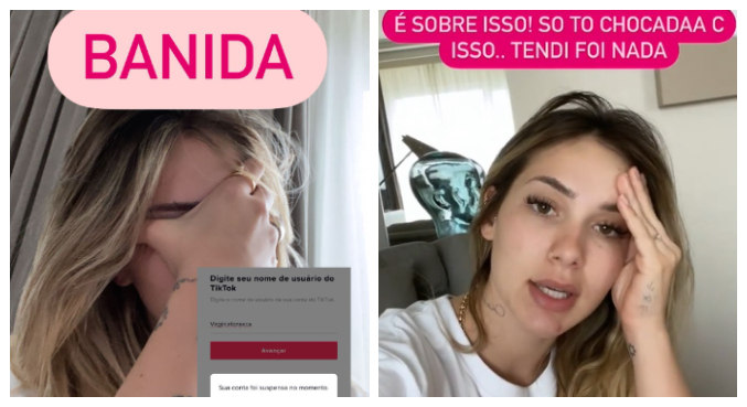 Virginia lamentou ter sido bloqueada no TikTok