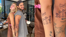 Virginia Fonseca e Zé Felipe são criticados por tatuagens em homenagem à família: 'Parece gibi' 