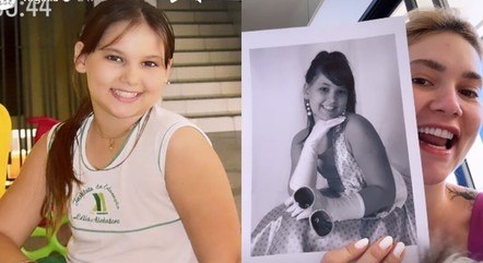 Virginia Fonseca na infância e agora