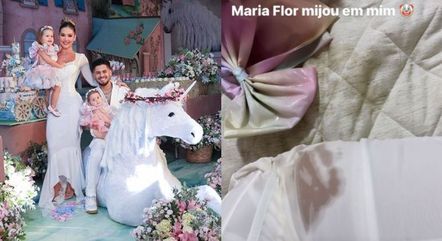 Filha de Virginia Fonseca faz xixi em vestido de luxo
