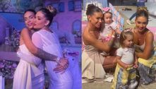 Ex-cunhada de Virginia Fonseca vai à festa de Maria Alice, filha da influenciadora