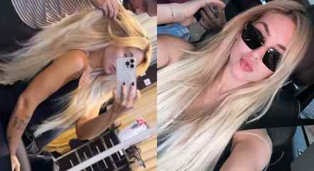 Virginia Fonseca coloca mega-hair
