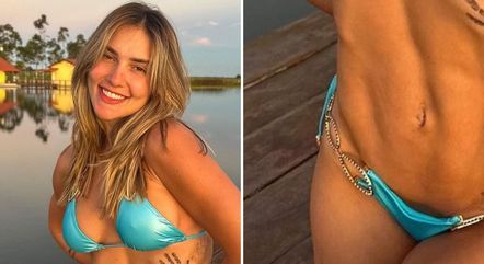 Virginia Fonseca e sua barriga trincadíssima, resultado de uma lipo LAD