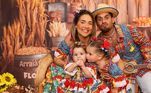 Virginia Fonseca e Zé Felipe organizam festa junina para o mesversário de Maria Flor