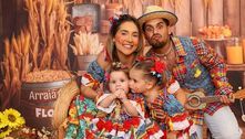 Virginia Fonseca e Zé Felipe organizam festa junina para caçula após comparações com Maria Alice