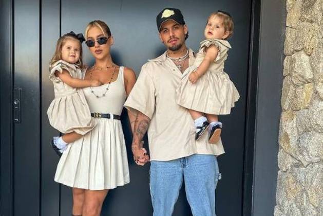 Em setembro, Virginia e Zé Felipe voltaram combinar com as filhas na festa de aniversário do afilhado da influenciadora, Miguel. A família surgiu na mesma paleta de cores. Virginia estava com um vestido curto e rodado, muito parecido com o das filhas, que tinha manga drapeada e gola com relevo. A influenciadora ainda usou a bota-chinelo de R$ 12 mil, um presente de Poliana Rocha bastante criticado na web. Zé Felipe, por sua vez, apostou em uma camisa da mesma cor do vestido das filhas e combinou a peça com calça jeans, tênis e boné preto