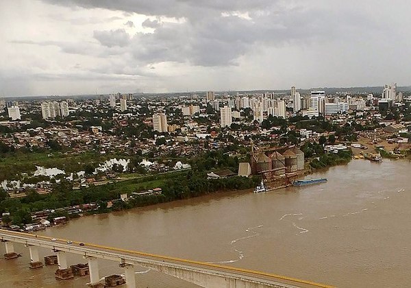Vista da cidade de Porto Velho, capital do Estado de Rondônia, região Norte do Brasil.