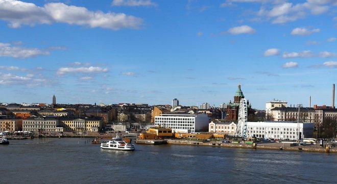 Vista de Helsinque, capital da Finlândia; país tem um dos mais altos PIBs per capita e é o 'mais feliz do mundo' 